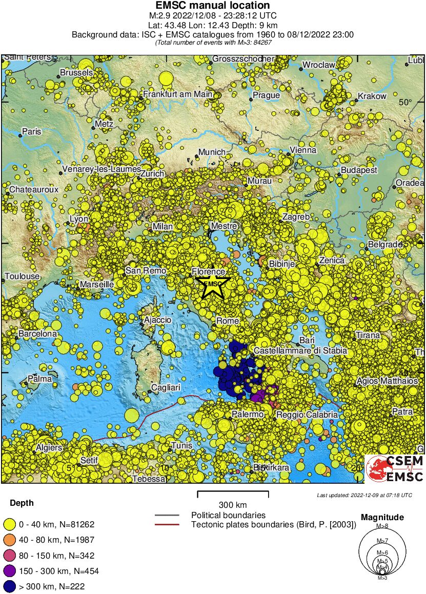 wide historical seismicity