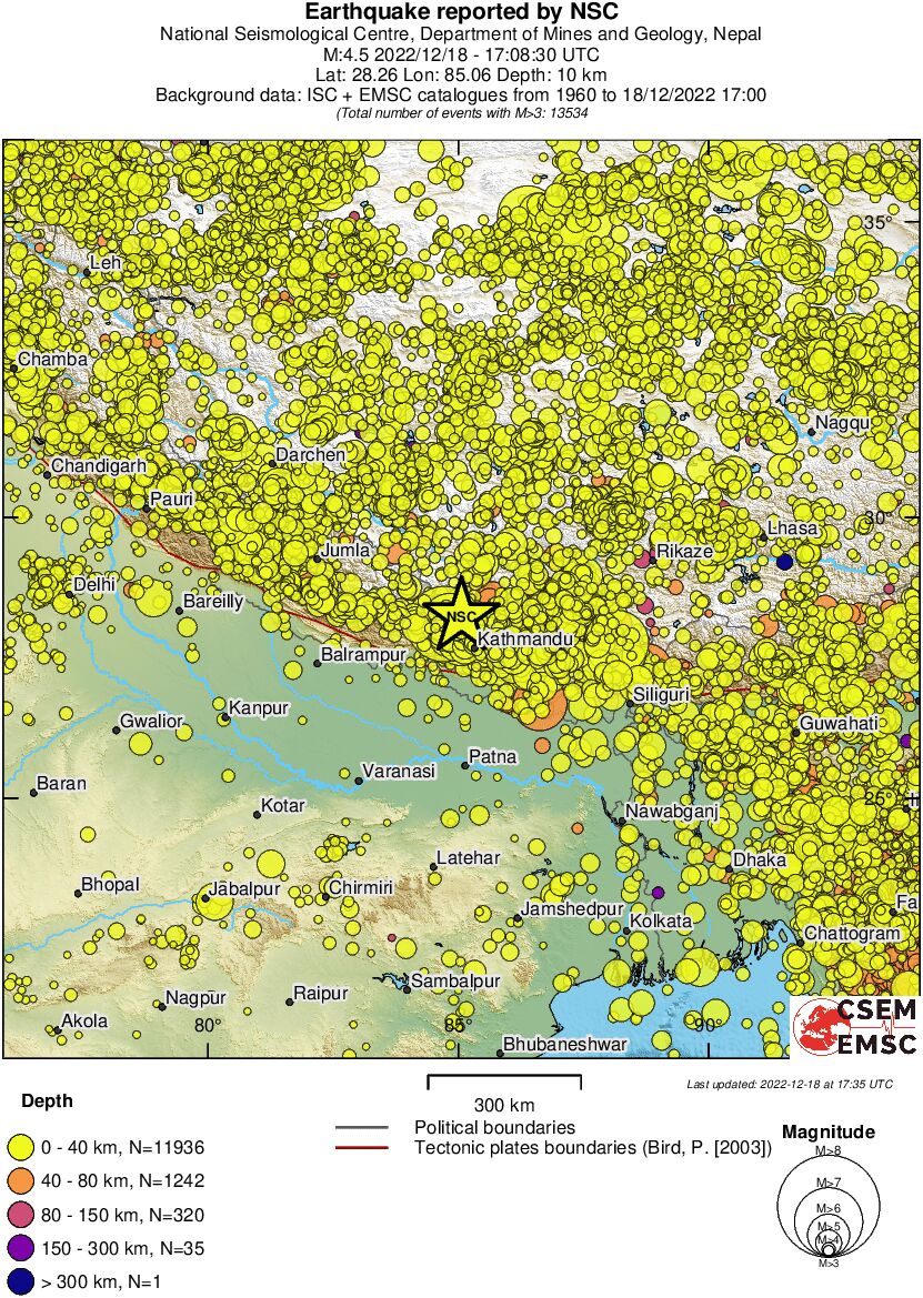 wide historical seismicity