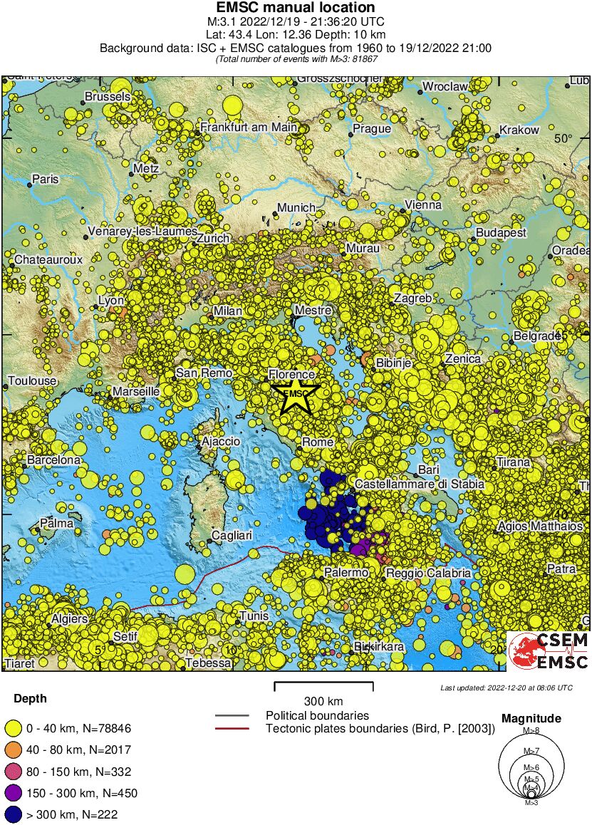 wide historical seismicity