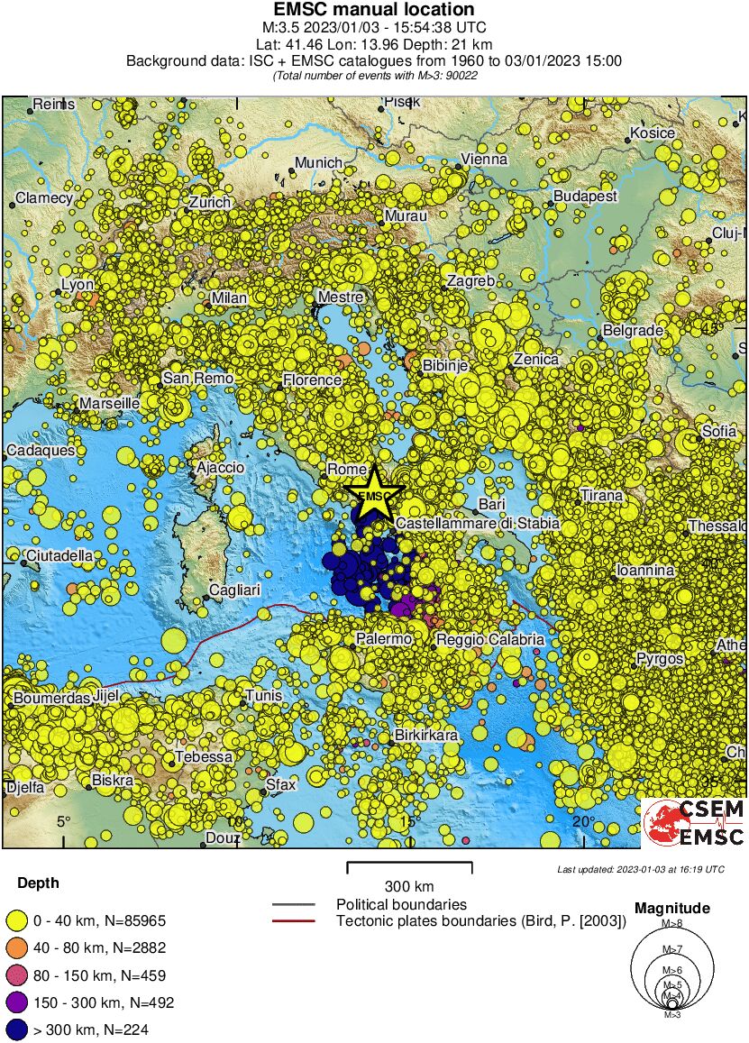 wide historical seismicity