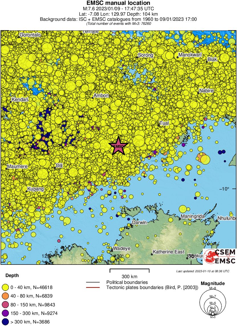 wide historical seismicity