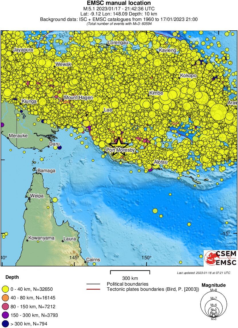 wide historical seismicity