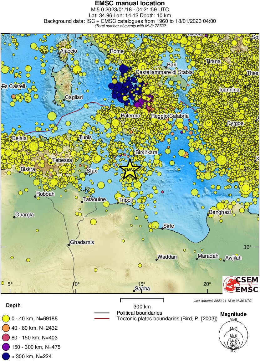 wide historical seismicity