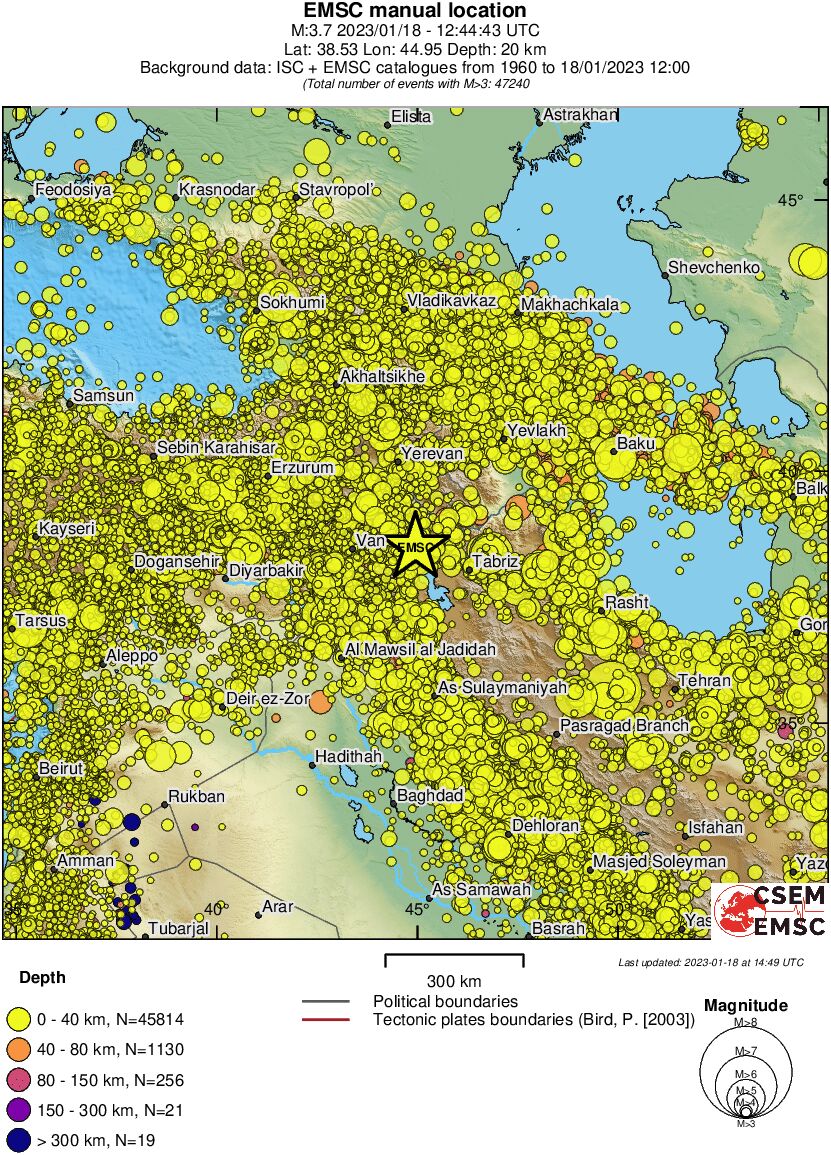 wide historical seismicity