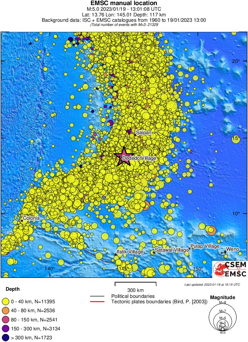 wide historical seismicity