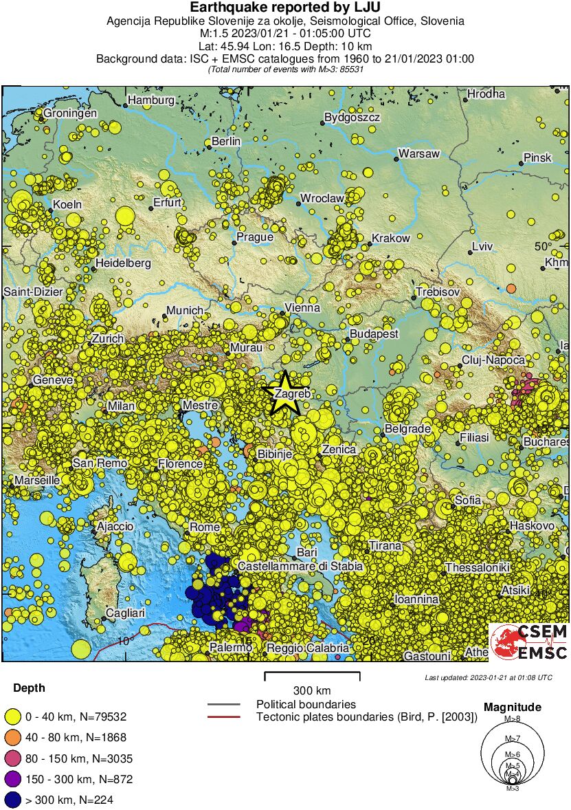 wide historical seismicity