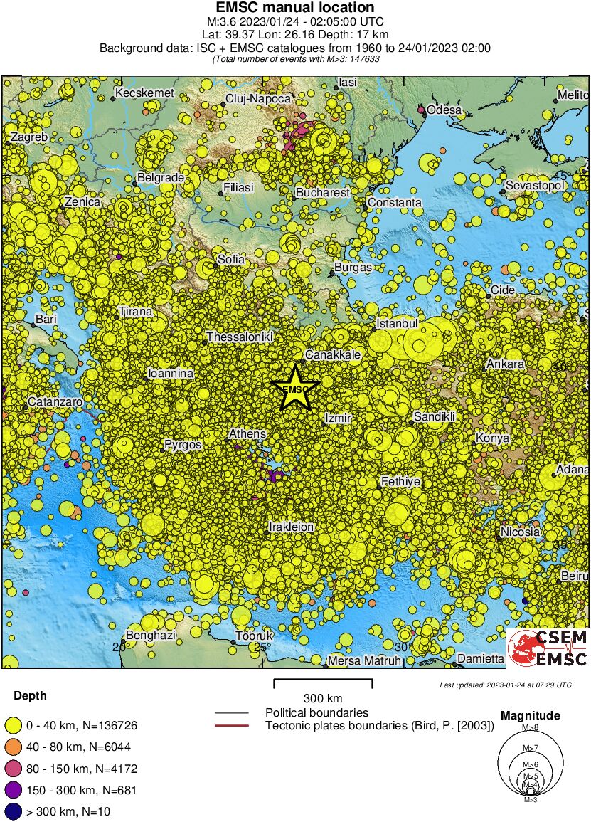 wide historical seismicity