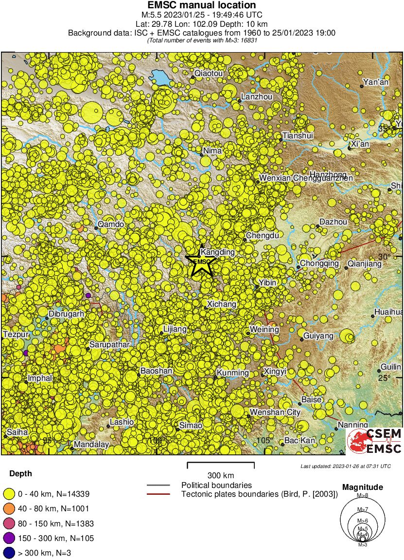 wide historical seismicity