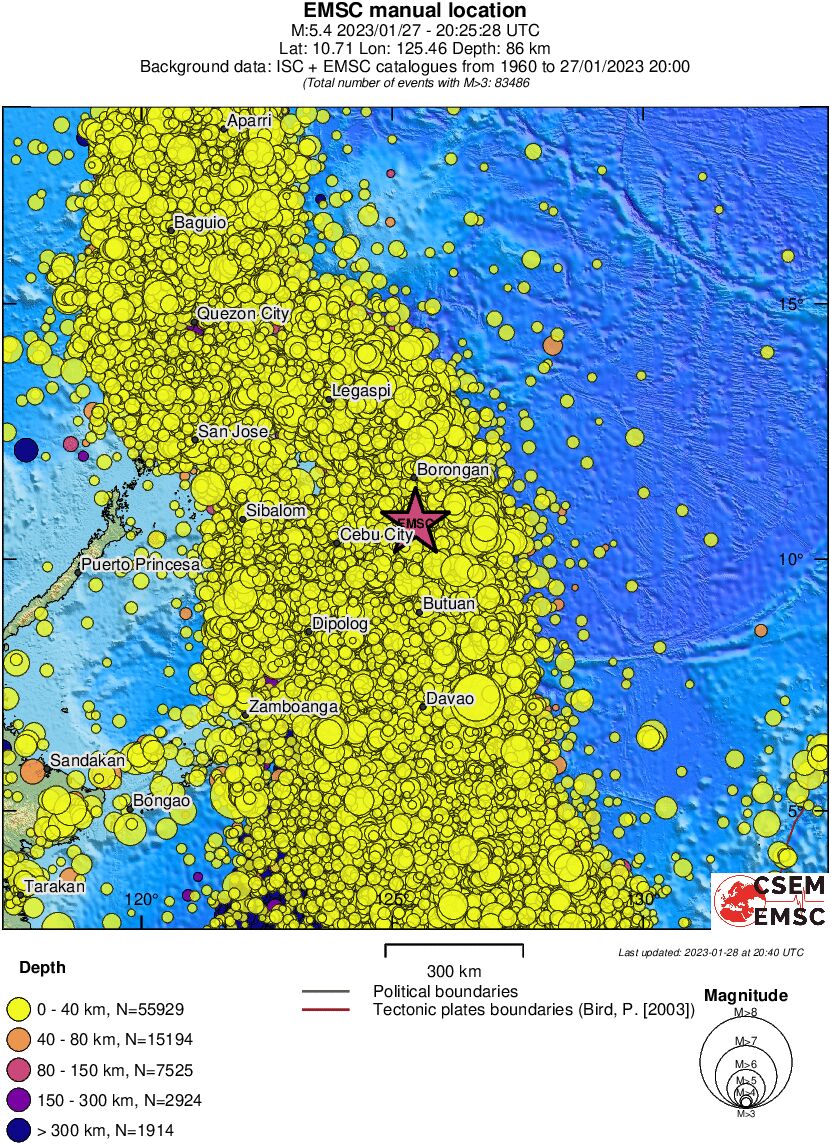 wide historical seismicity