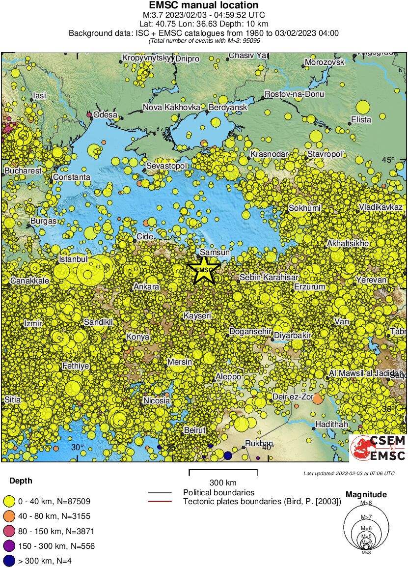 wide historical seismicity
