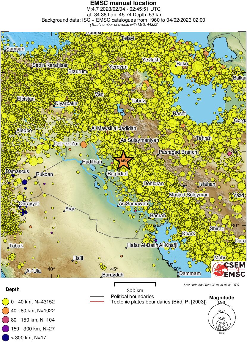 wide historical seismicity