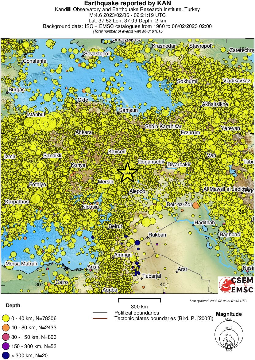 wide historical seismicity