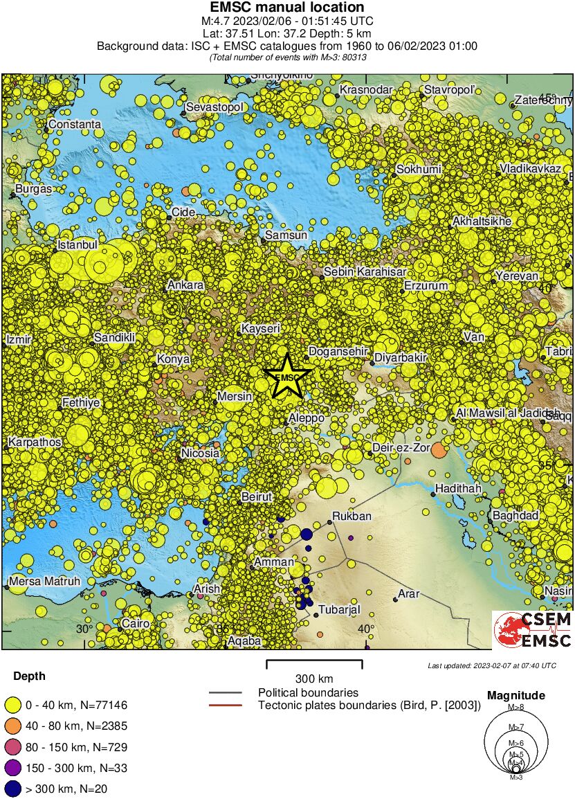 wide historical seismicity