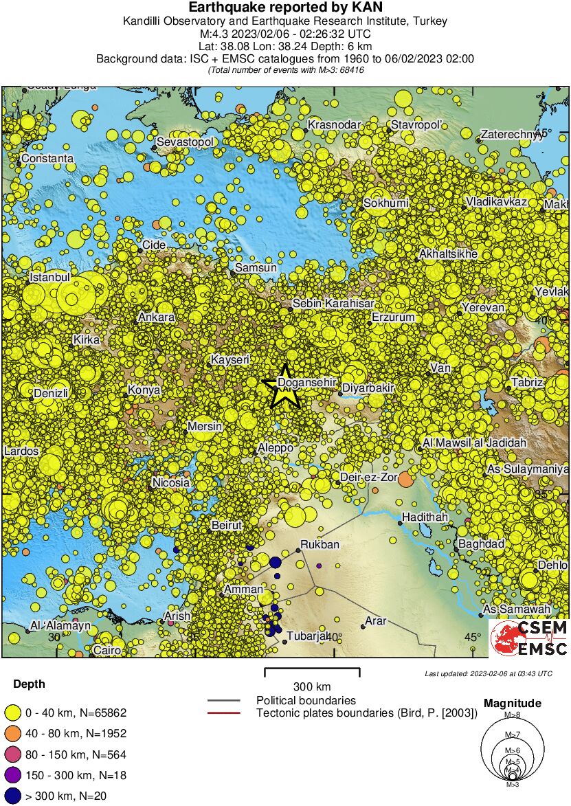 wide historical seismicity