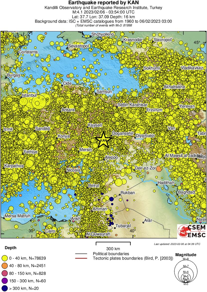 wide historical seismicity