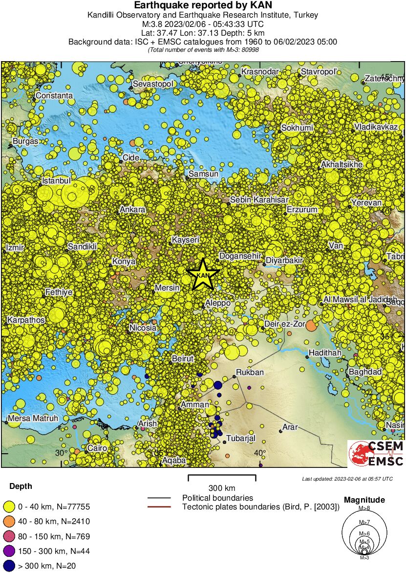 wide historical seismicity