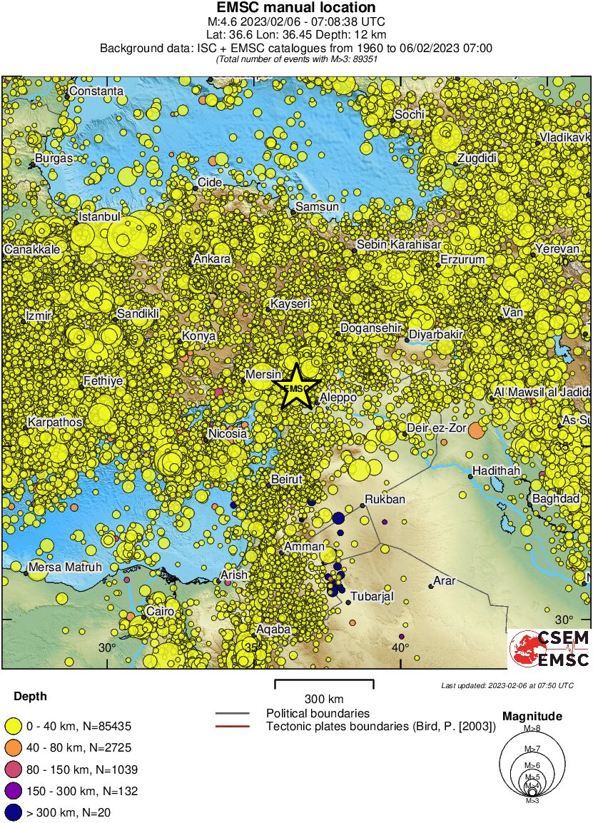 wide historical seismicity