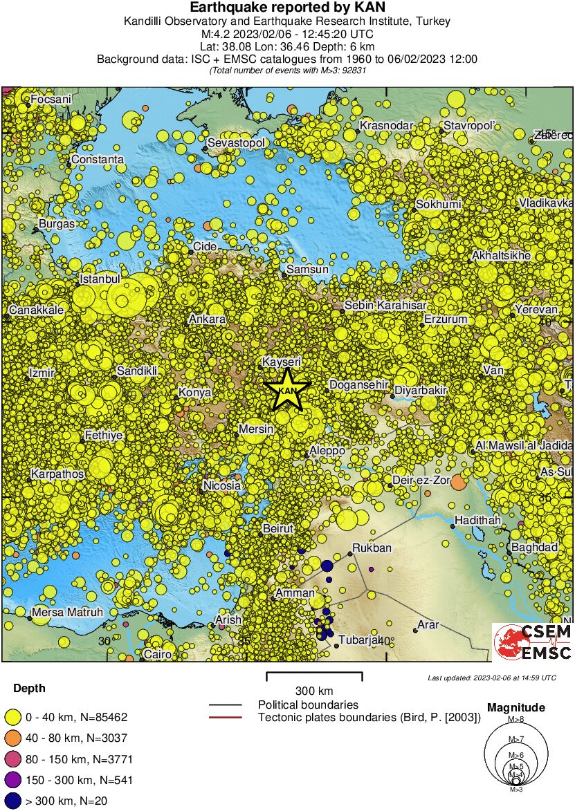 wide historical seismicity
