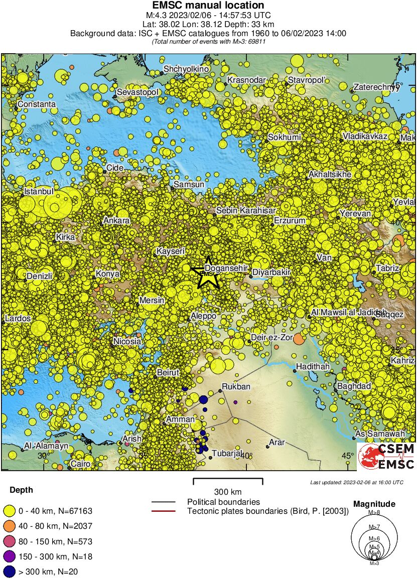 wide historical seismicity