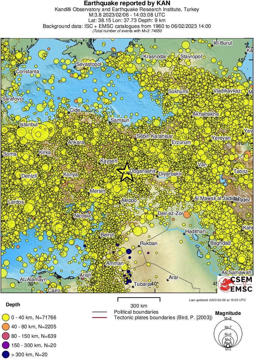 wide historical seismicity