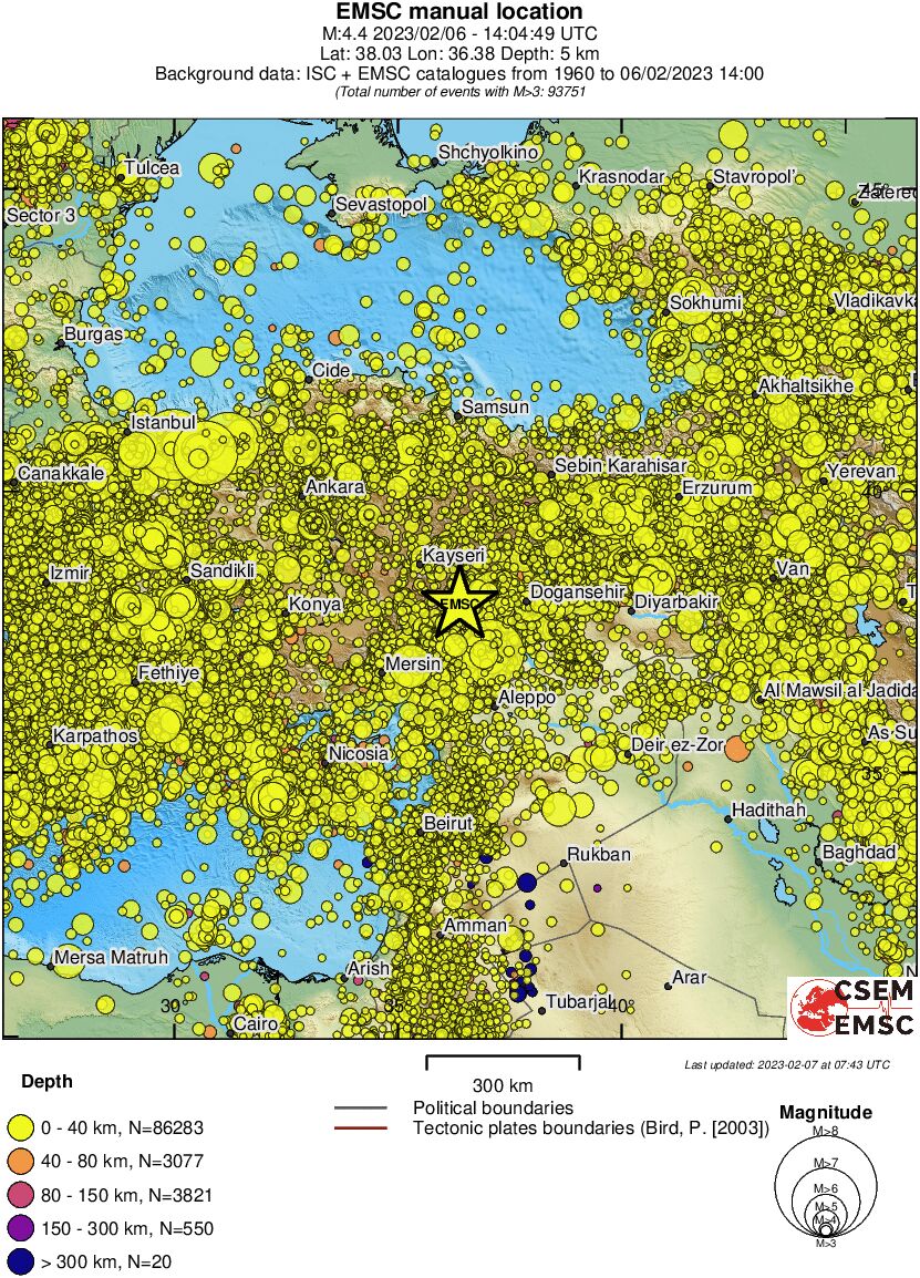 wide historical seismicity