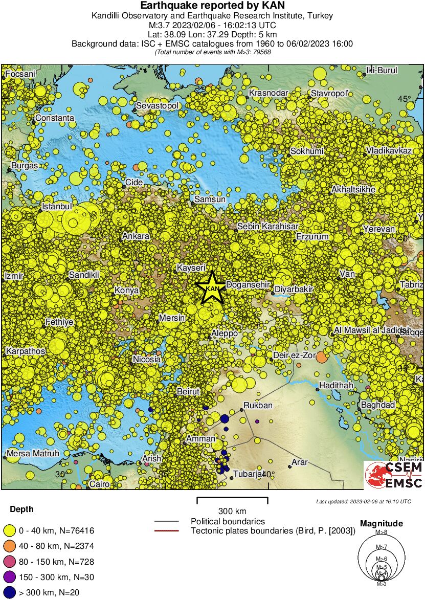wide historical seismicity