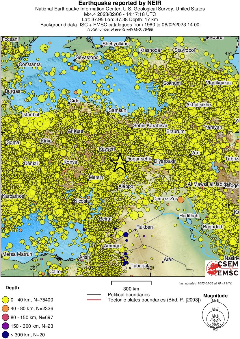 wide historical seismicity