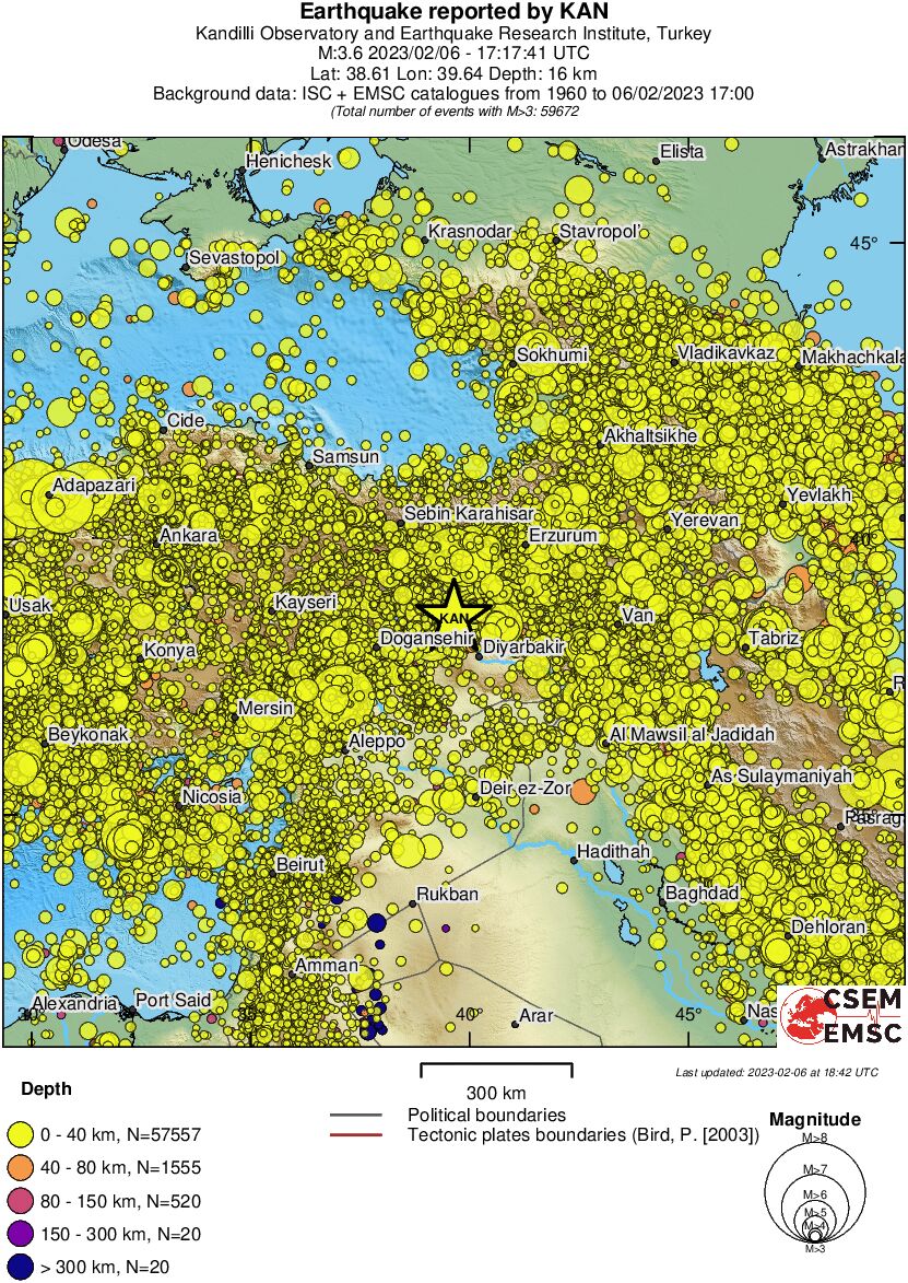 wide historical seismicity