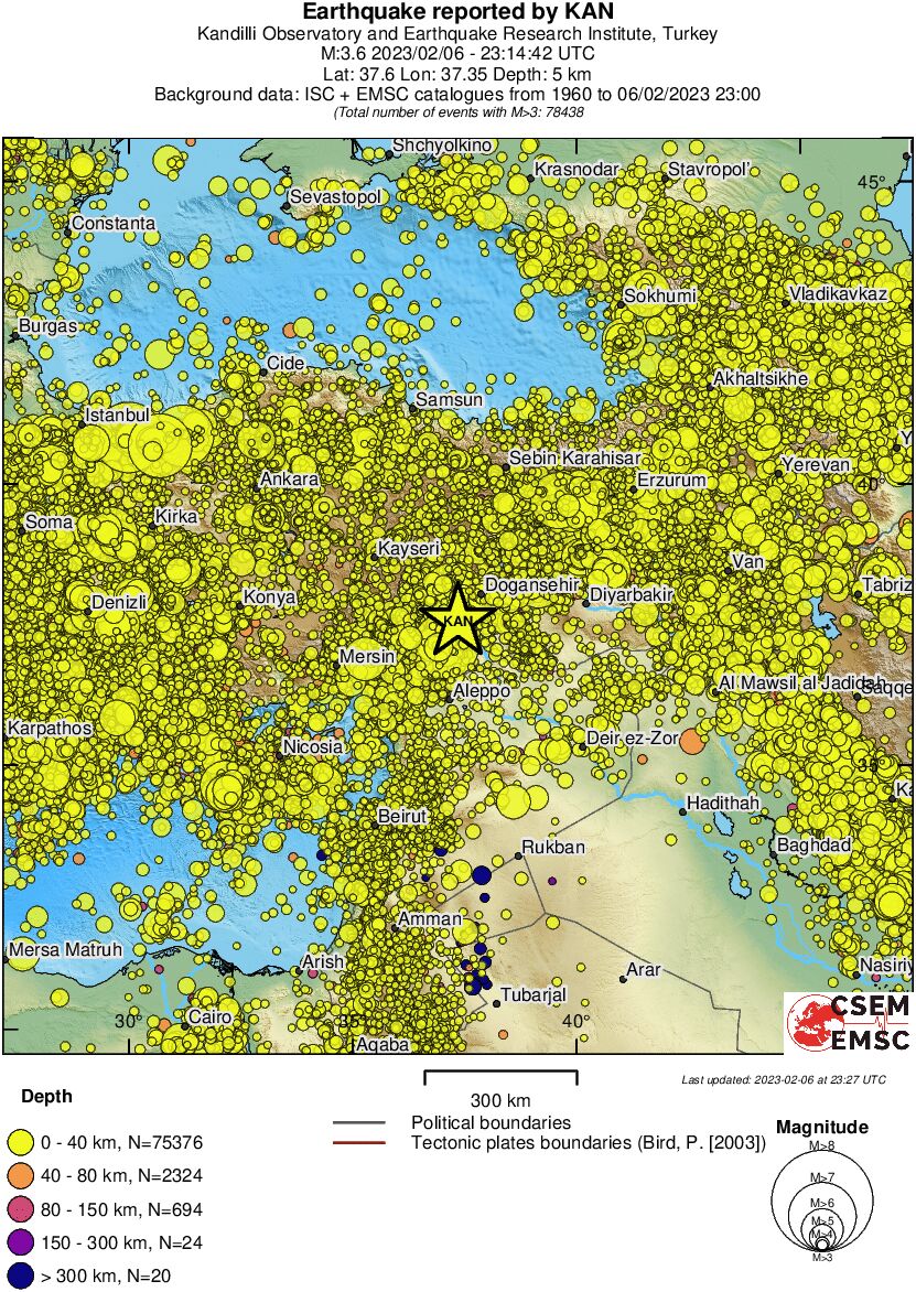 wide historical seismicity
