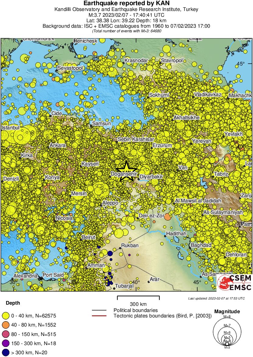wide historical seismicity