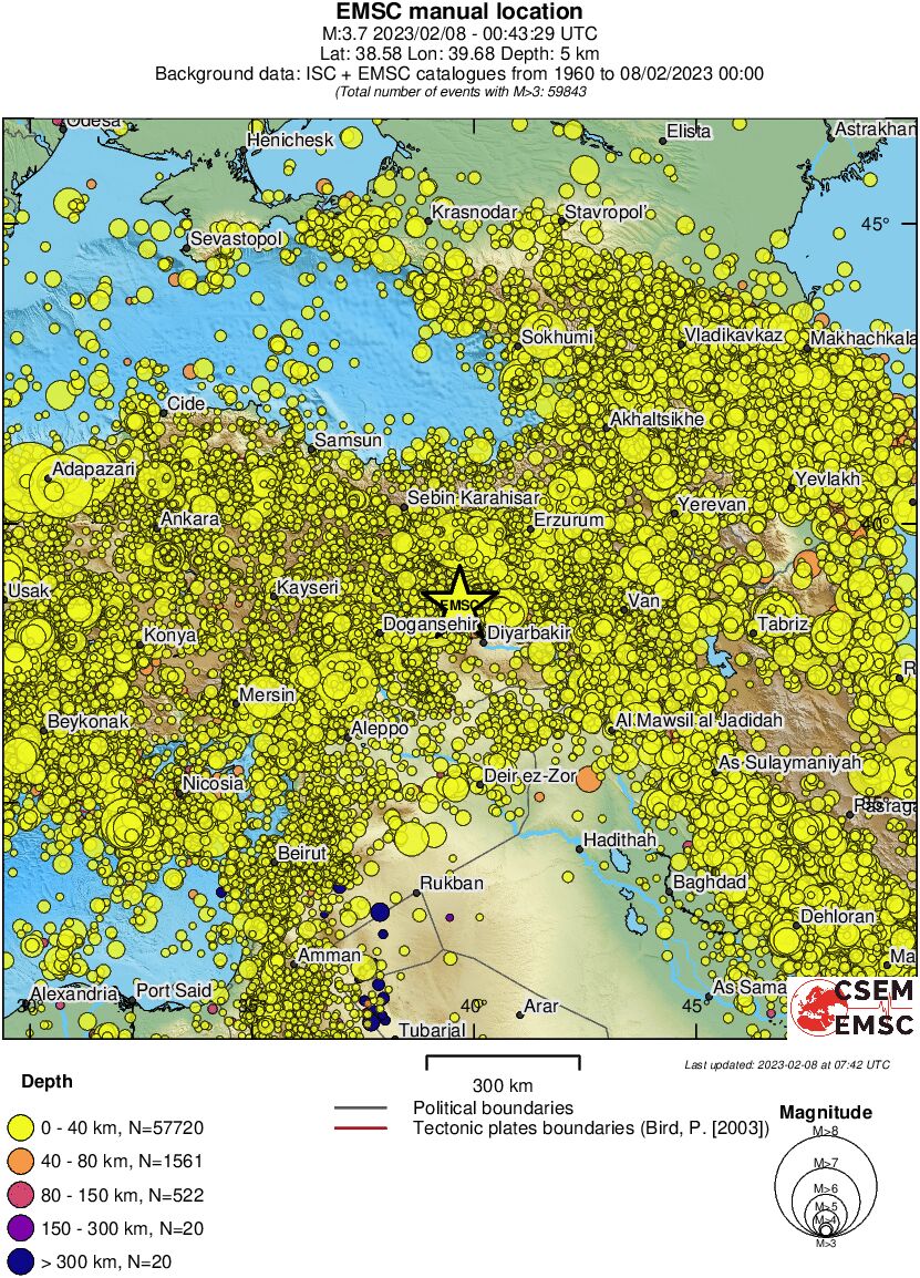 wide historical seismicity