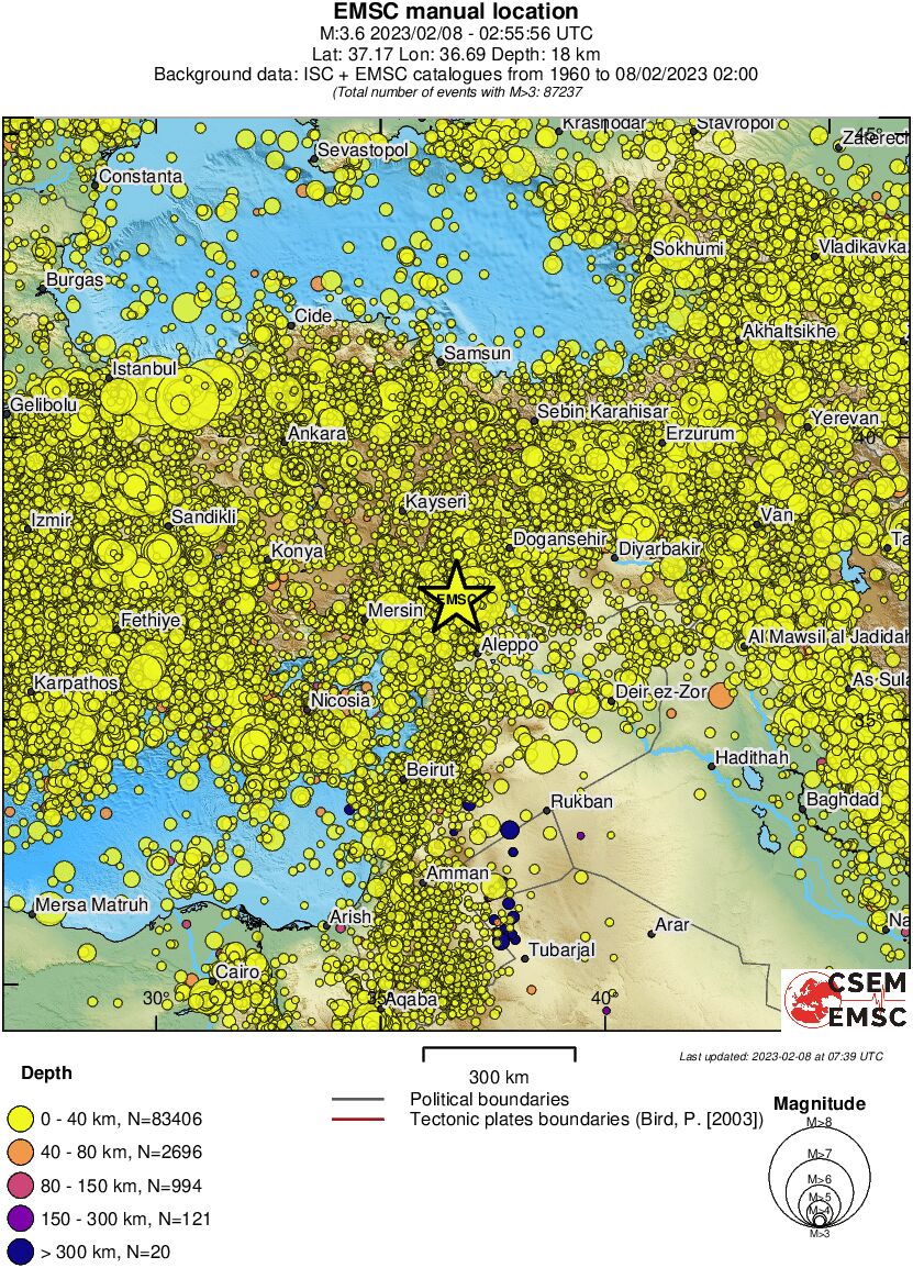 wide historical seismicity