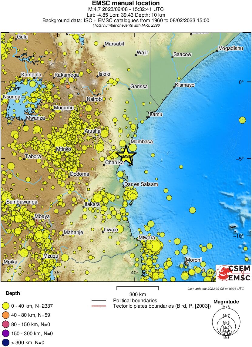 wide historical seismicity