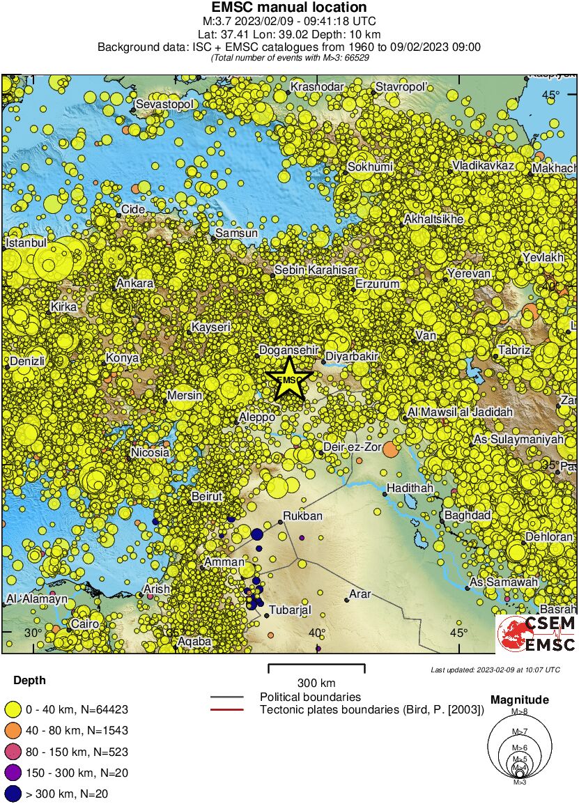wide historical seismicity