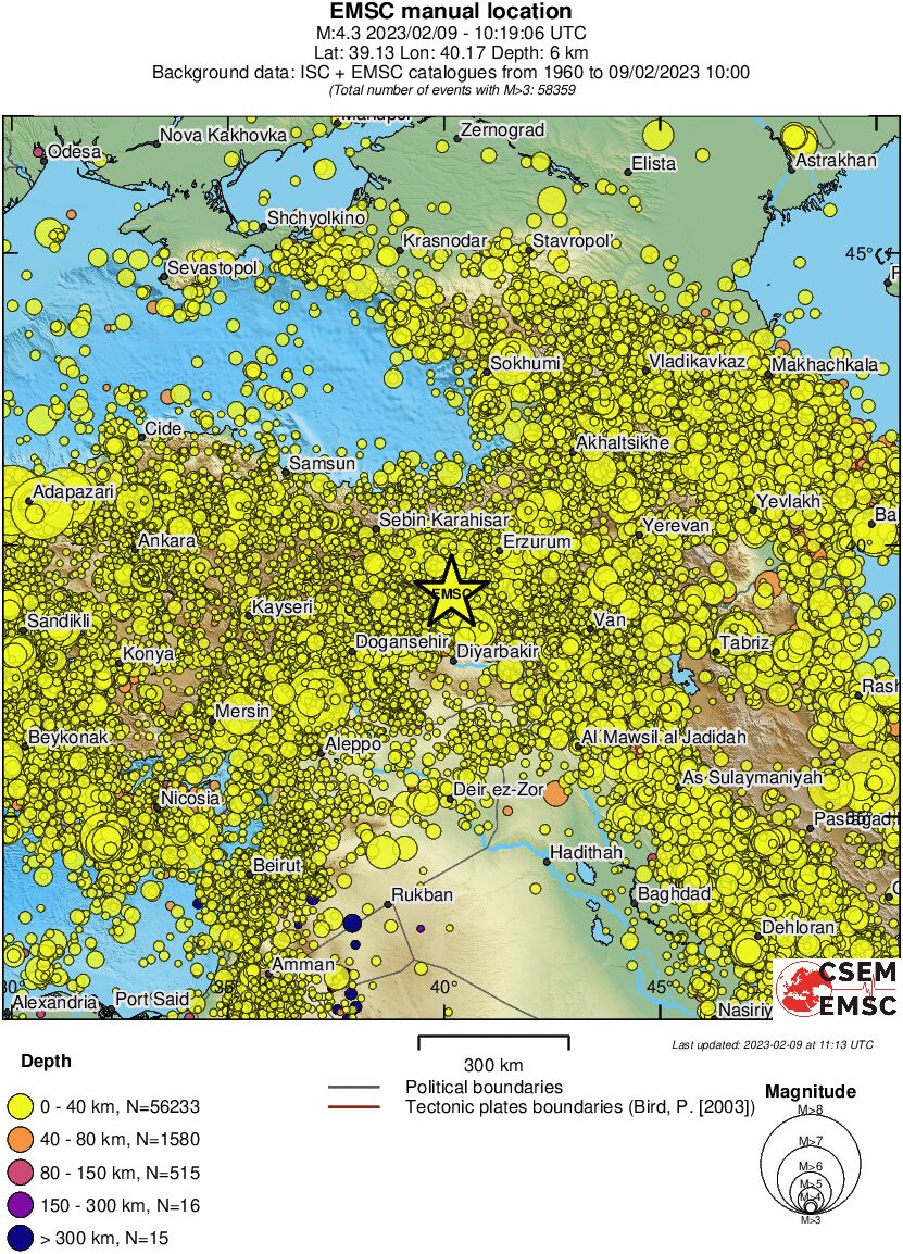 wide historical seismicity