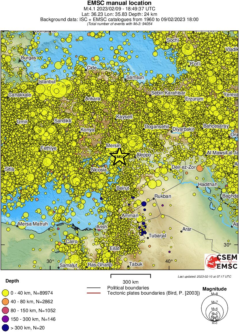 wide historical seismicity