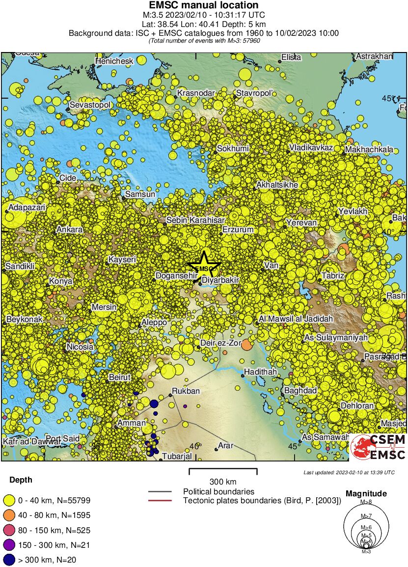 wide historical seismicity