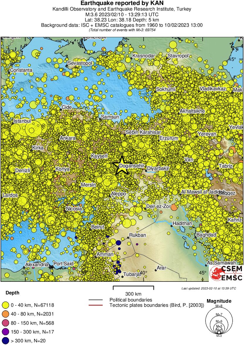 wide historical seismicity
