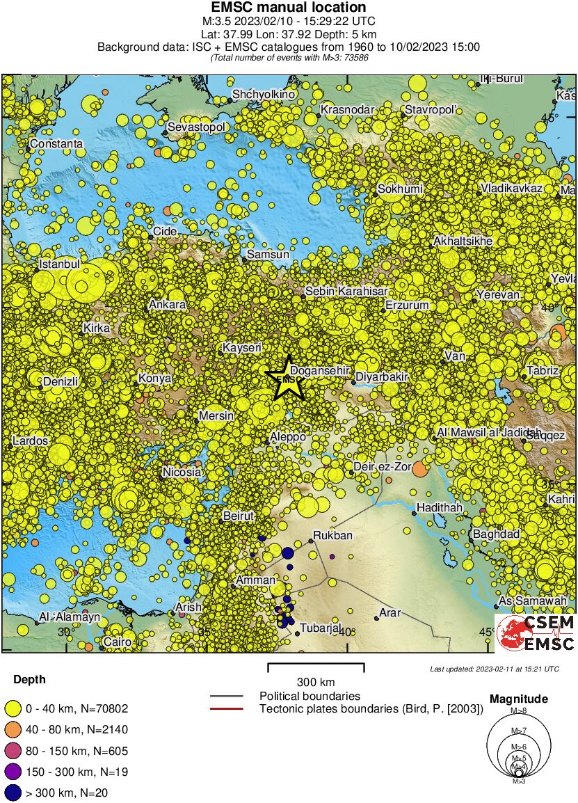 wide historical seismicity