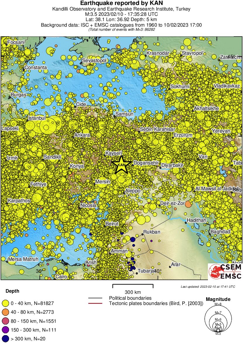 wide historical seismicity