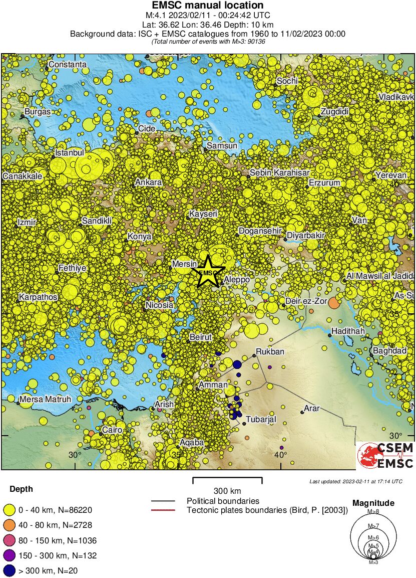 wide historical seismicity
