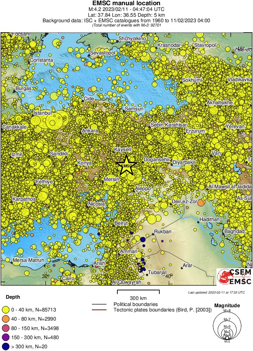 wide historical seismicity