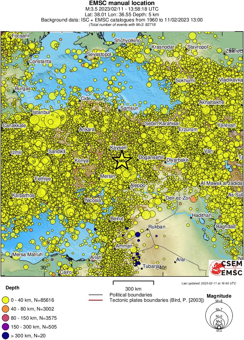 wide historical seismicity