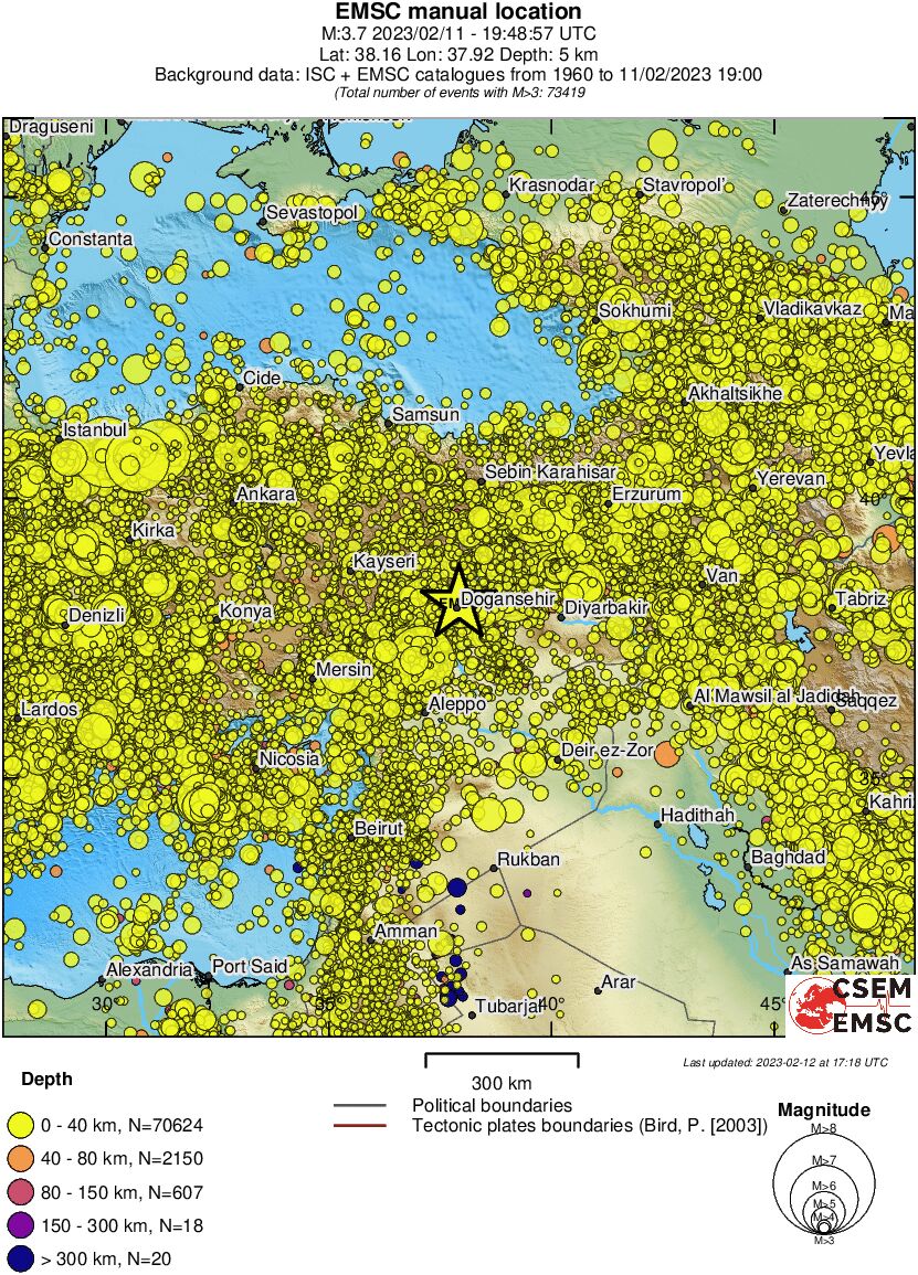 wide historical seismicity