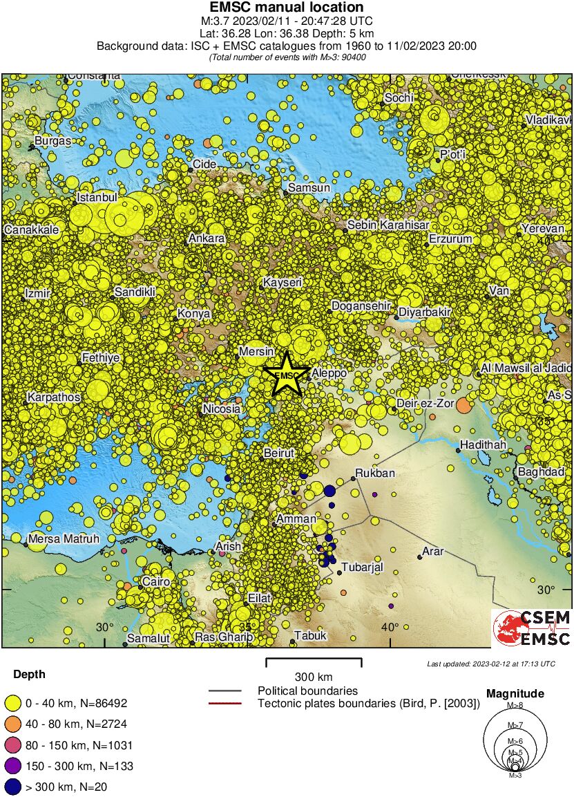 wide historical seismicity