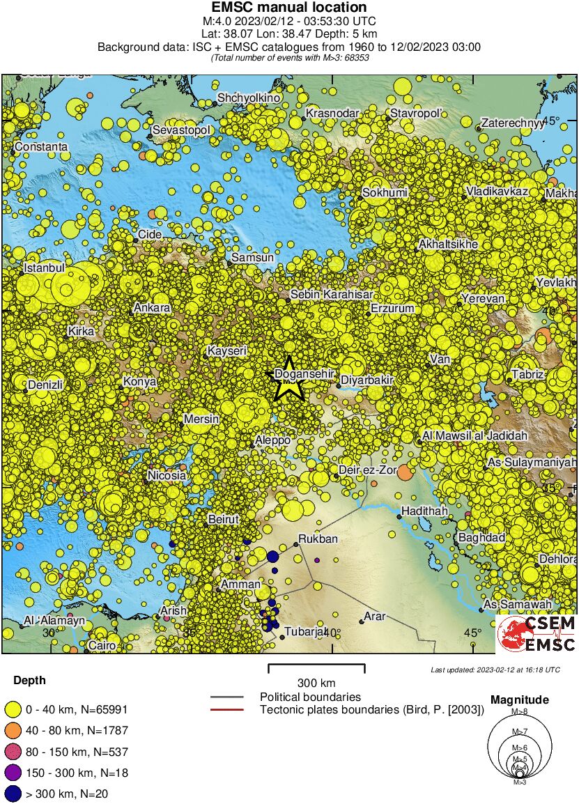 wide historical seismicity