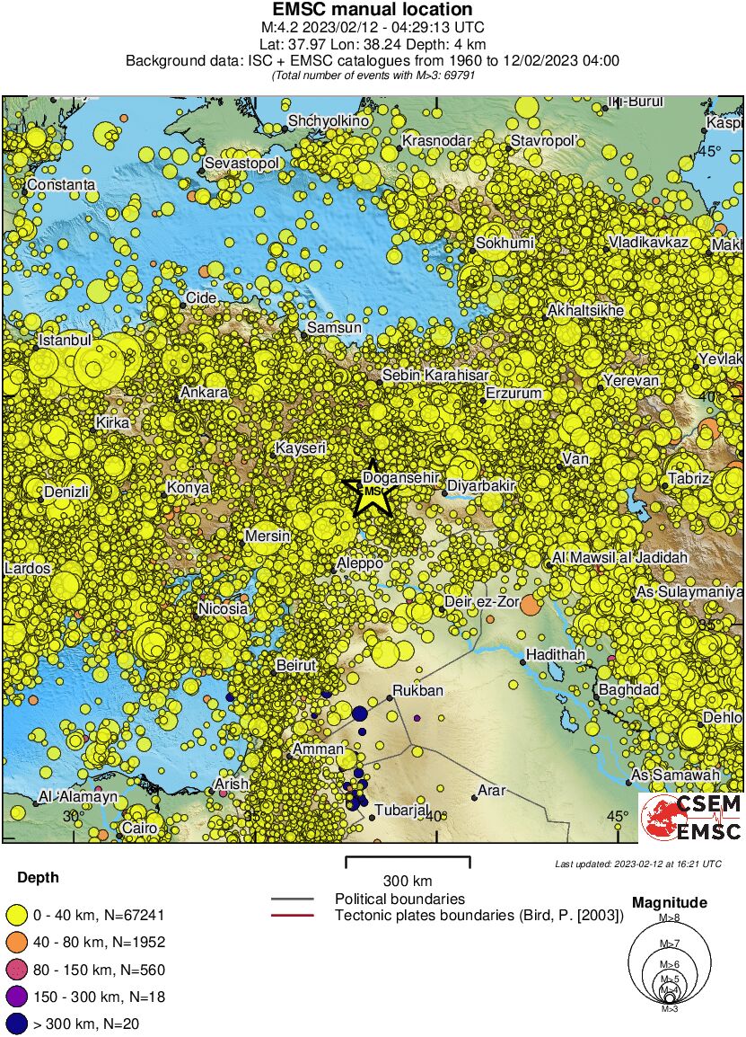 wide historical seismicity