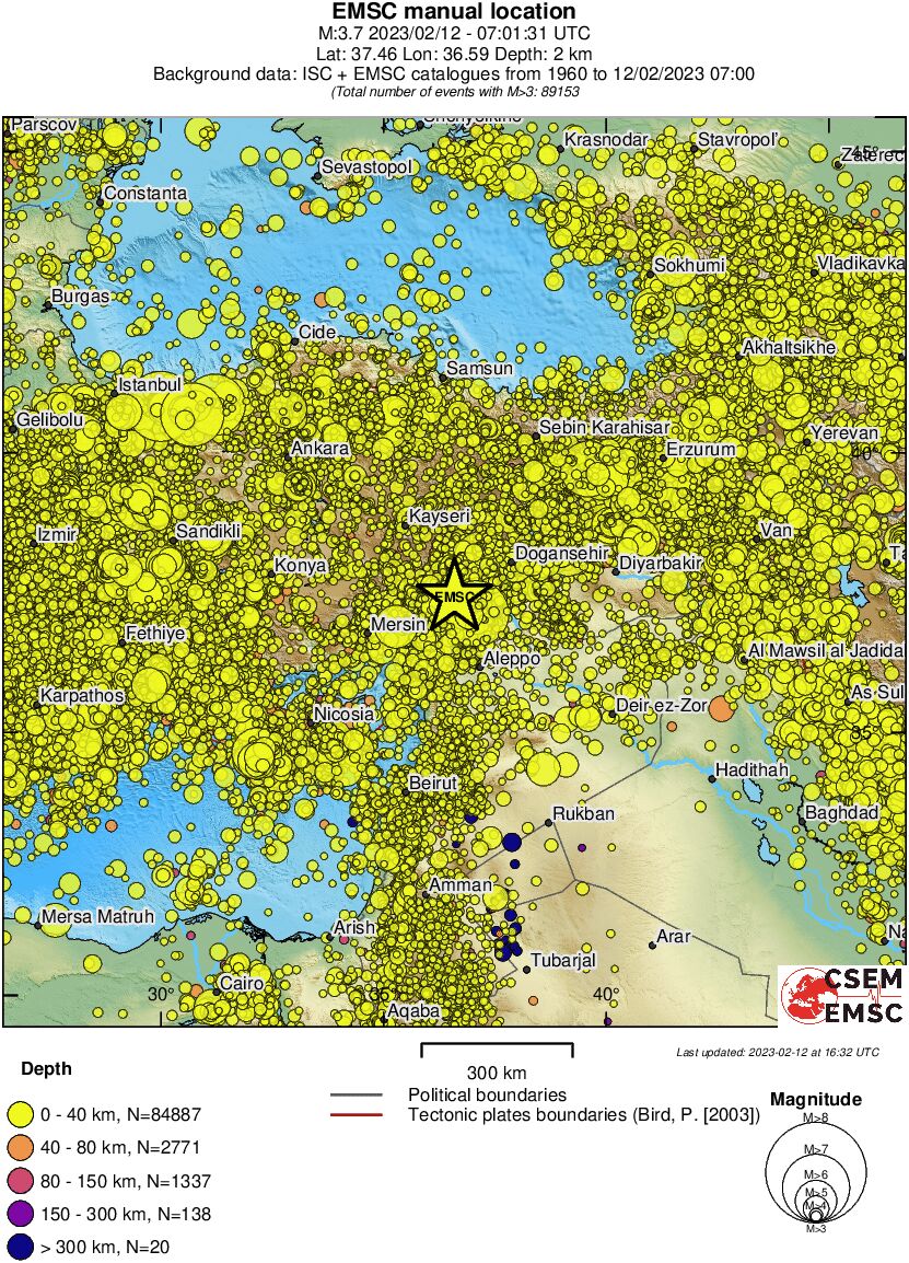 wide historical seismicity