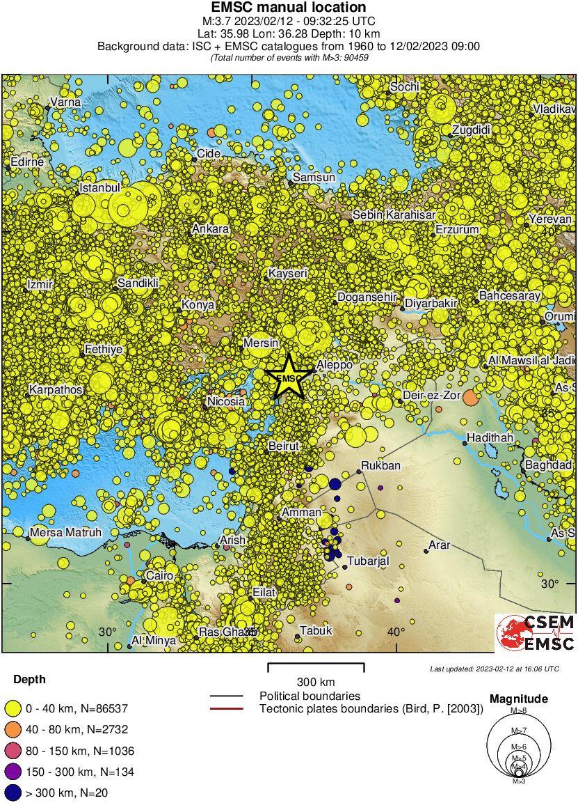 wide historical seismicity