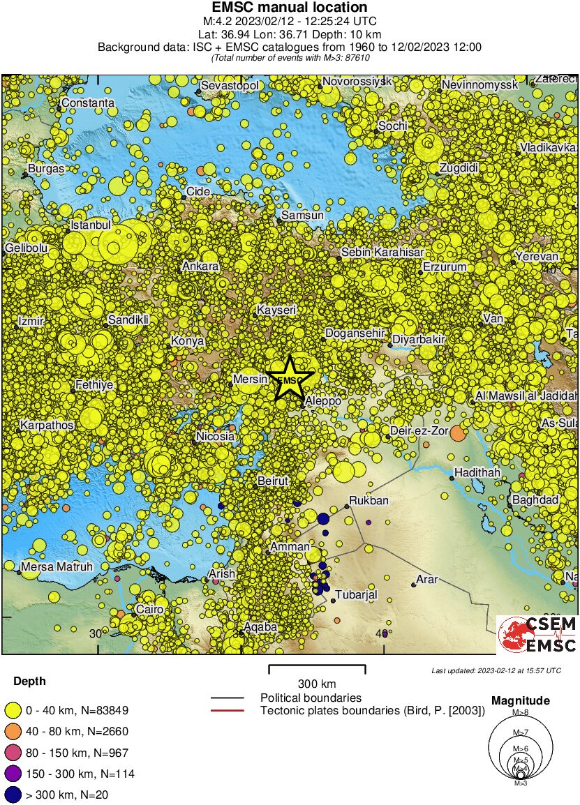 wide historical seismicity